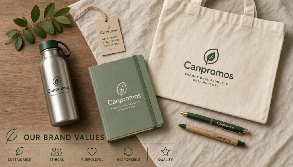 How to Choose Promotional Products That Truly Reflect Your Brand Values — Canpromos branded products