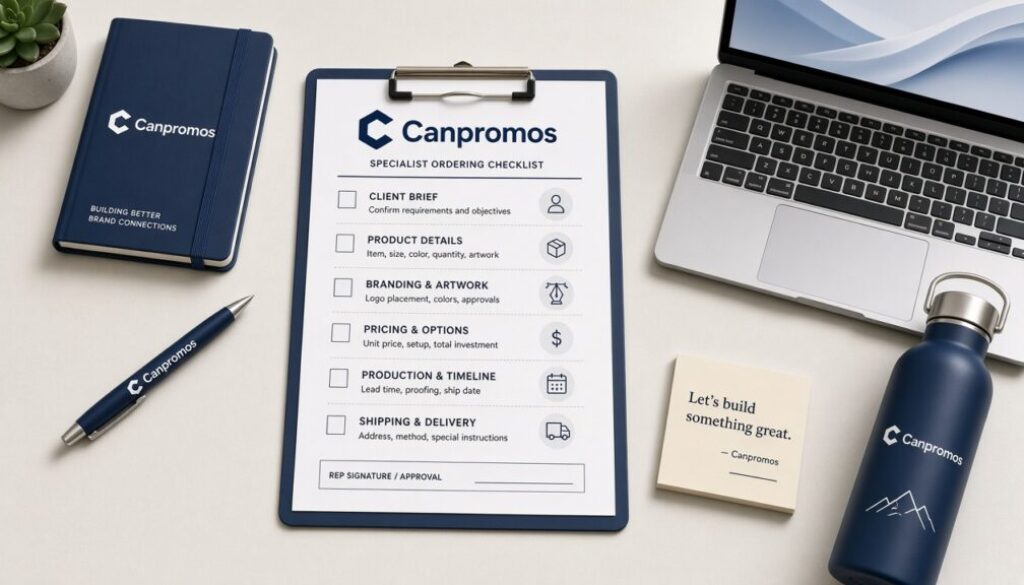 Why Dedicated Promotional Specialists Transform Your Ordering Process — Canpromos branded products