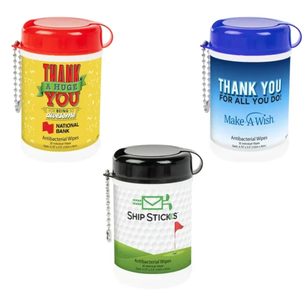 Custom Antibacterial Wipe Canister