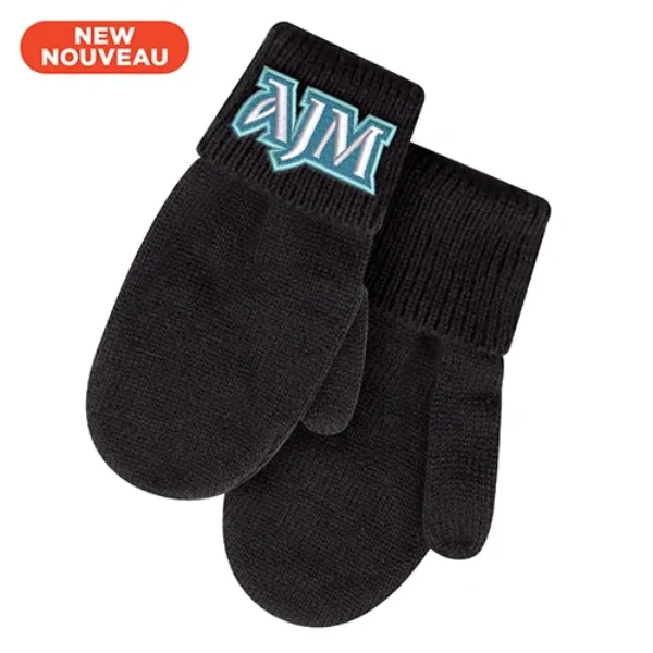 Custom Fleece-Lined Knit Mittens